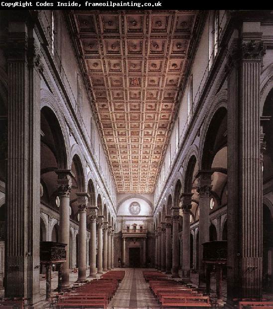 BRUNELLESCHI, Filippo The nave of the church